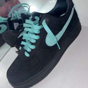 Tiffany & Co. Black and Teal Sneakers